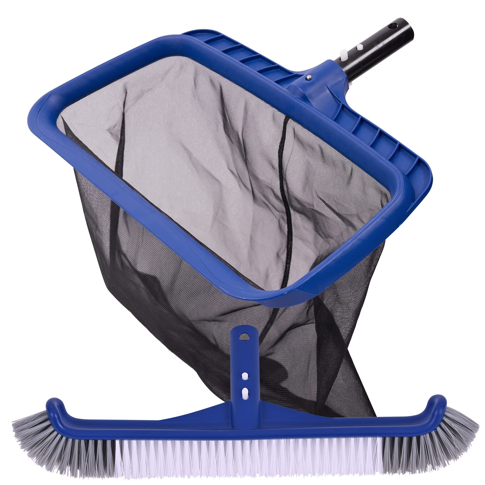 Poolaza fine mesh pool skimmer net captures fine leaves with durable construction.