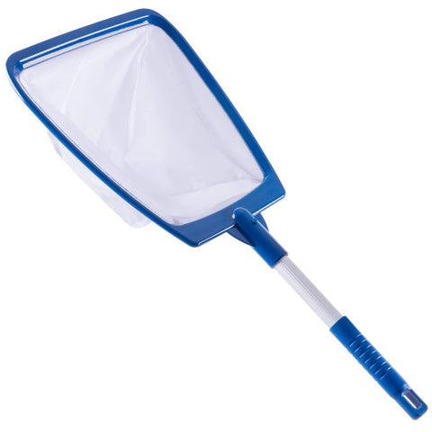 POOLAZA hot tub skimmer net handheld with aluminum pole for quick debris removal