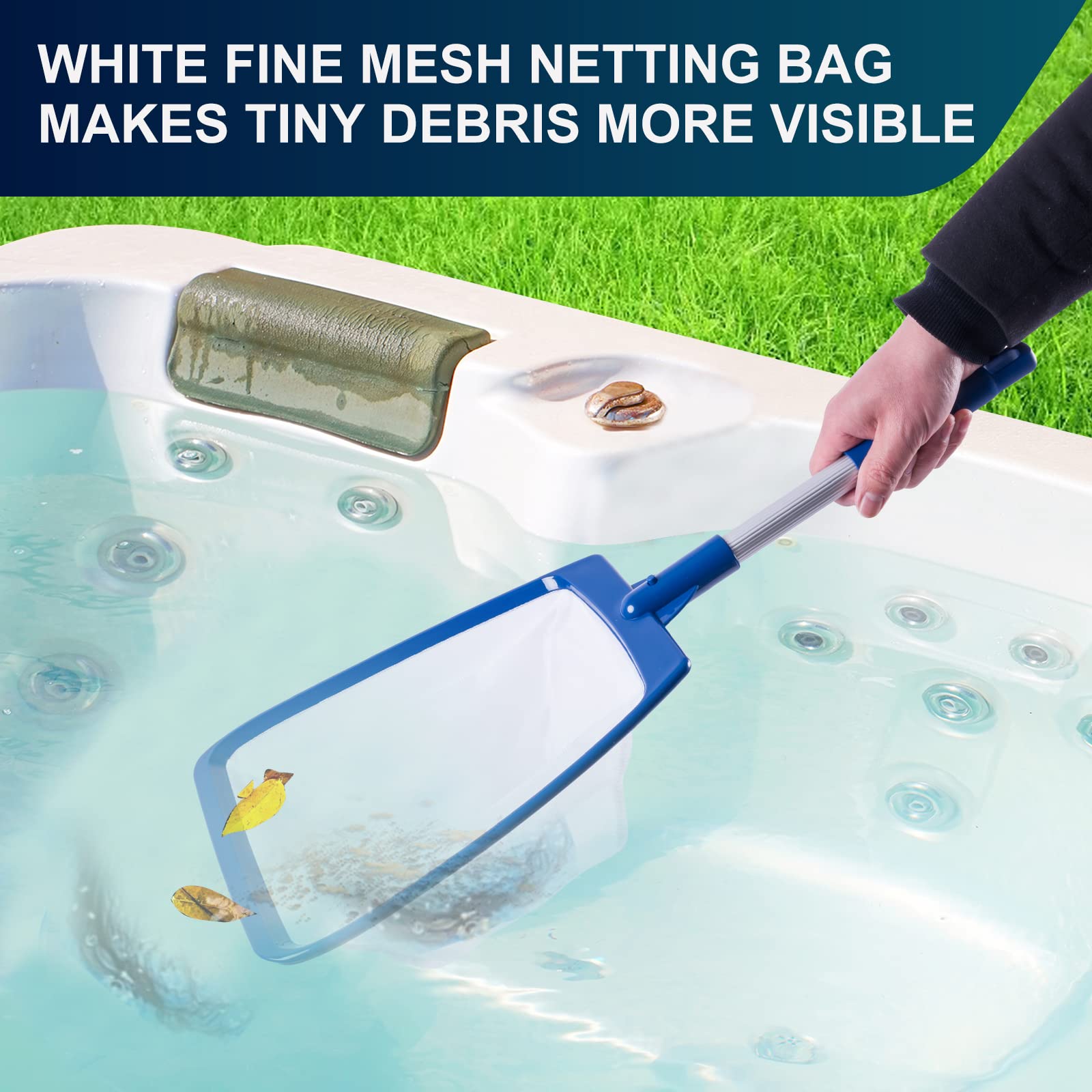 POOLAZA safe net design with smooth corners for vinyl liners