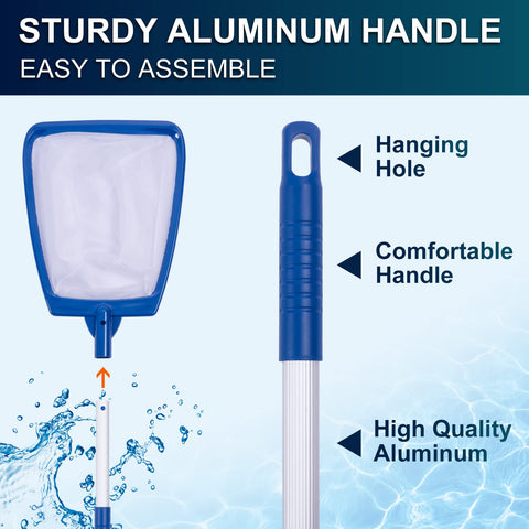POOLAZA sturdy net frame for long-lasting hot tub skimming