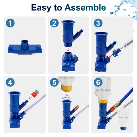 Poolaza twist-lock design keeps the bag secure for easy maintenance.