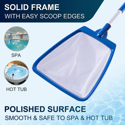 POOLAZA ultra-fine mesh net traps tiny debris efficiently