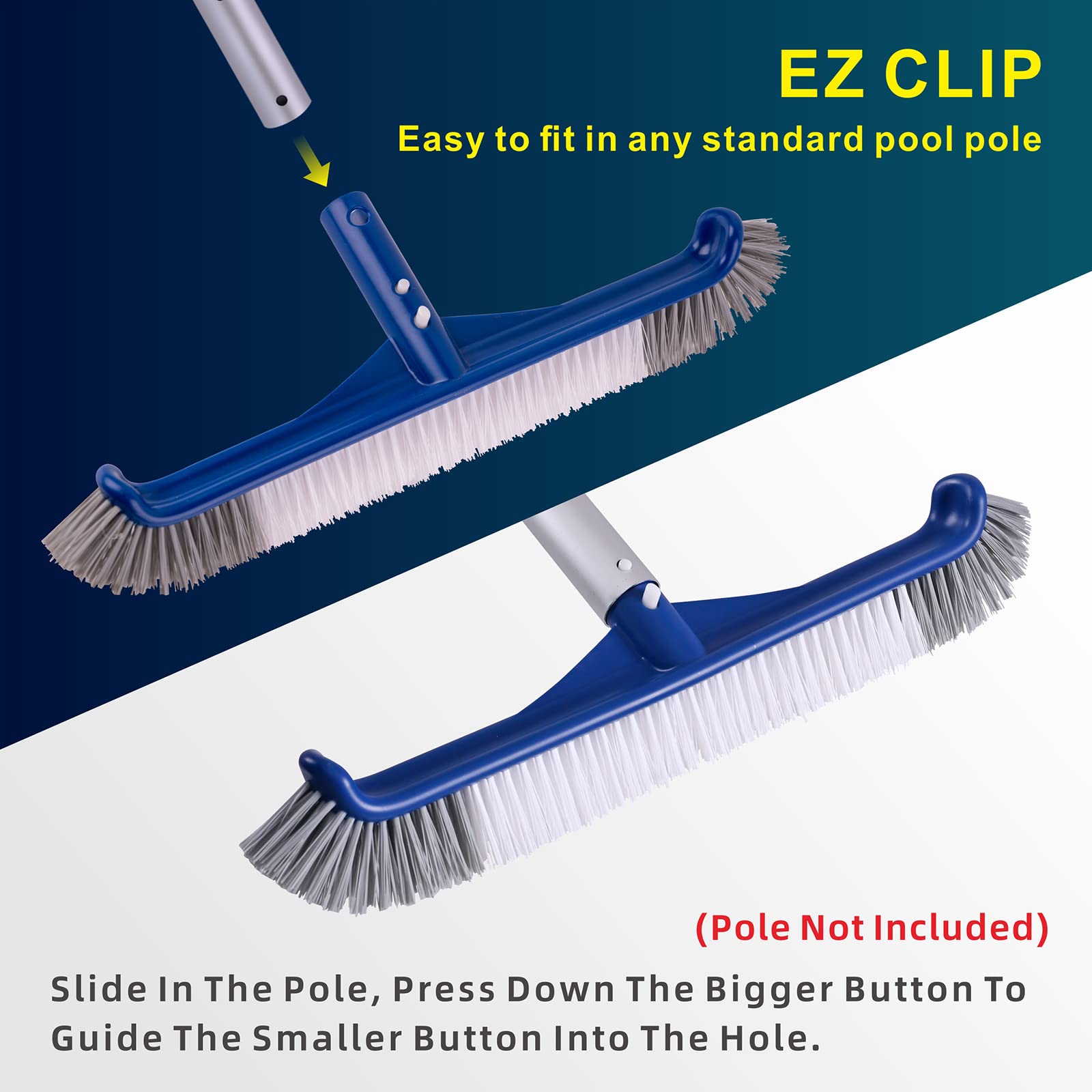 POOLAZA wide-sweep area speeds up large surface cleaning.