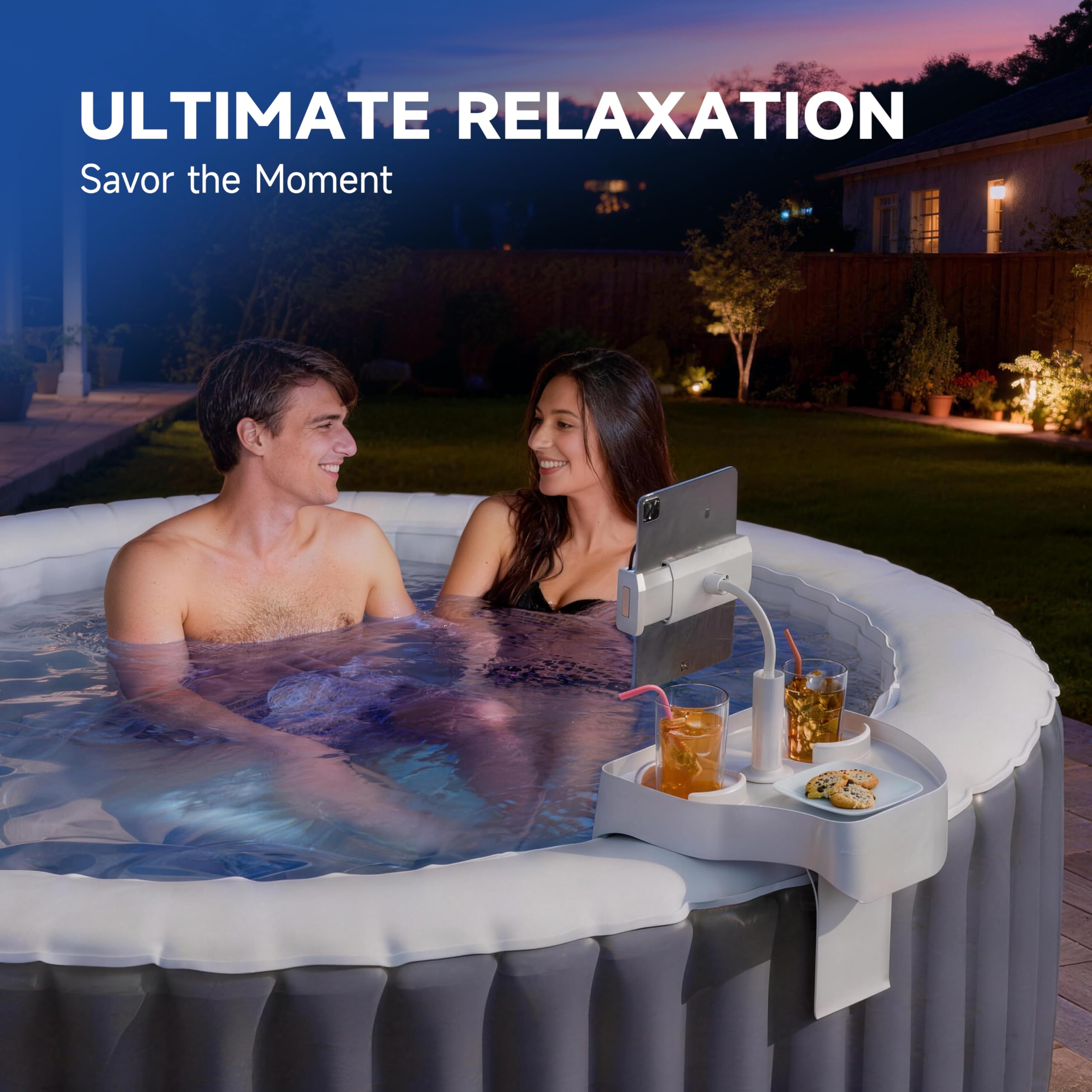 Poolcomft gift packaging with card and scented candles