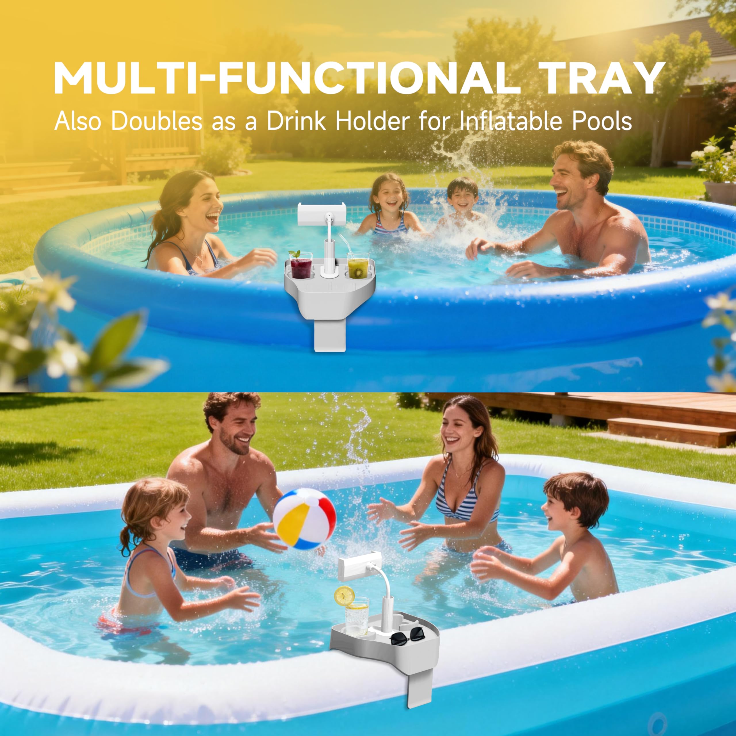 Poolcomft compact tray fits most inflatable hot tubs and pools