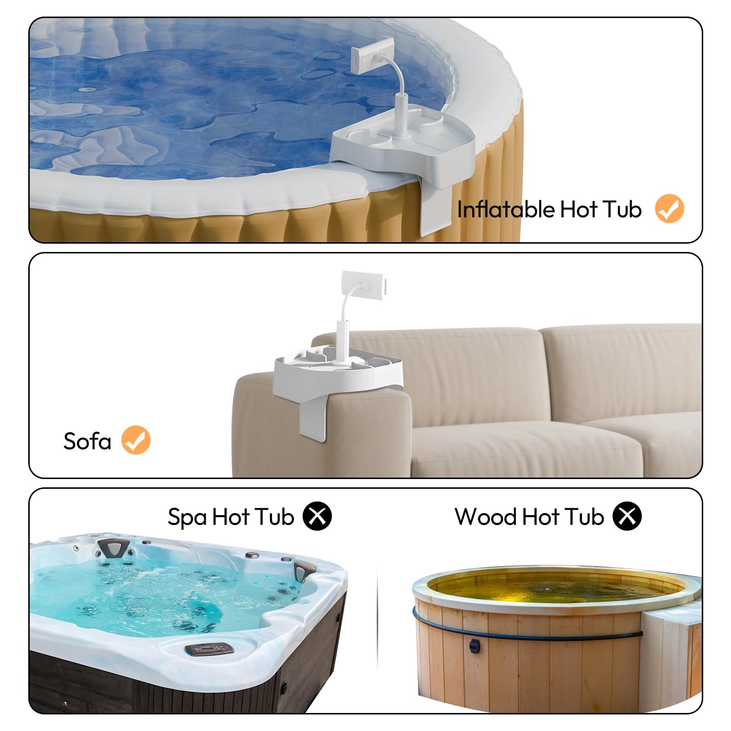 Poolcomft tray doubles as a sofa tray for lounge spaces