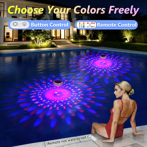 Pooldecor remote and button controls offer flexible lighting options for pools.