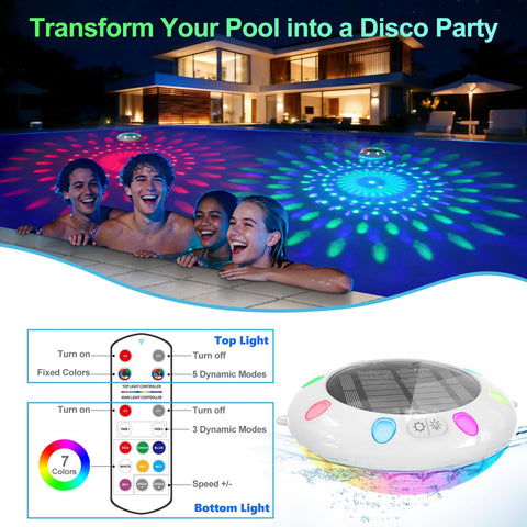 Pooldecor wedding party decor pool lights add mood to outdoor events.