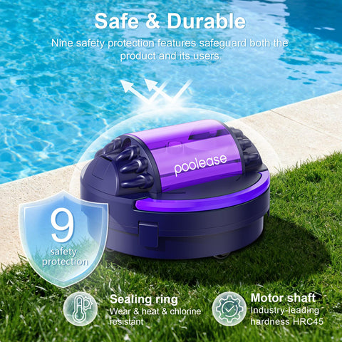 Poolease X1 auto-docking feature simplifies retrieval after cleaning.