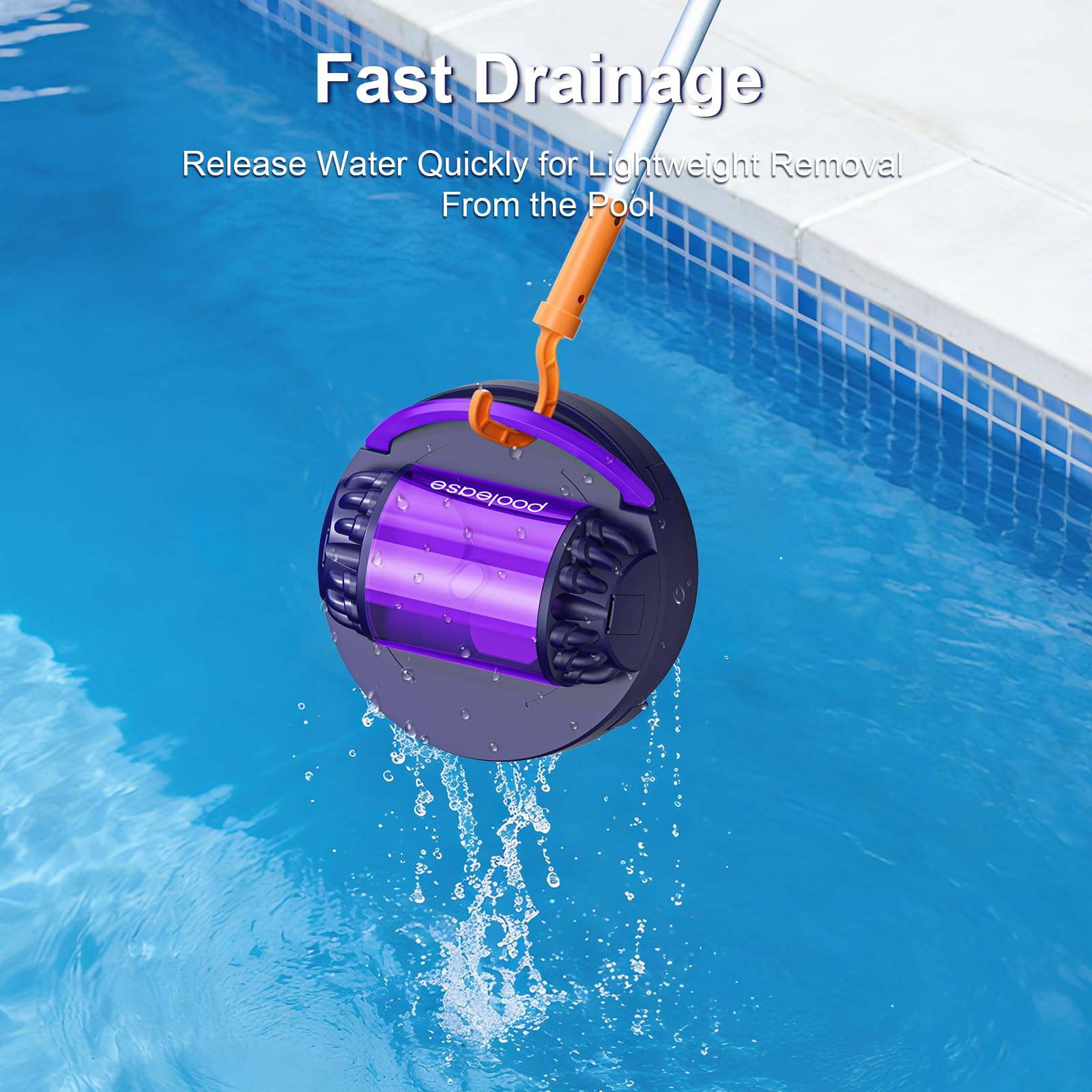 Poolease X1 cleaning cycle suits above-ground and inground flat pools.
