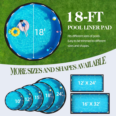 Poolergetic under-pool mat provides heat insulation for cooler feet