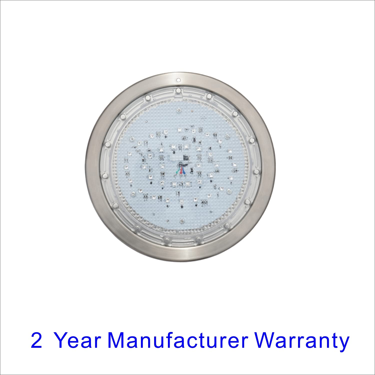 Poolexa 316L stainless steel housing highlights corrosion resistance for long-lasting pool color effects