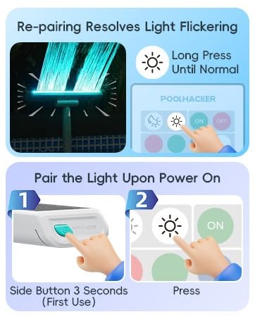 POOLHACKER 7-color LED modes offer dynamic light shows for pool parties.