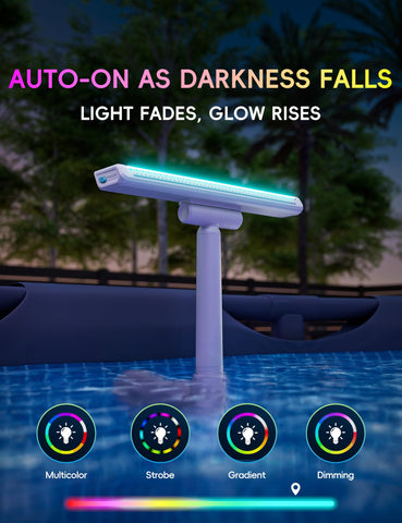 POOLHACKER adjustable fountain riser and nozzle let you fine-tune spray angle.