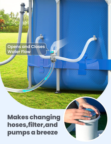 POOLHACKER above ground pool setup emphasizes compatibility and easy retrofits