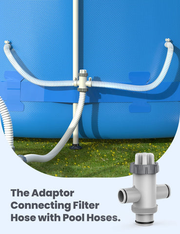 POOLHACKER valve installation with pump demonstrates quick setup for above ground pools