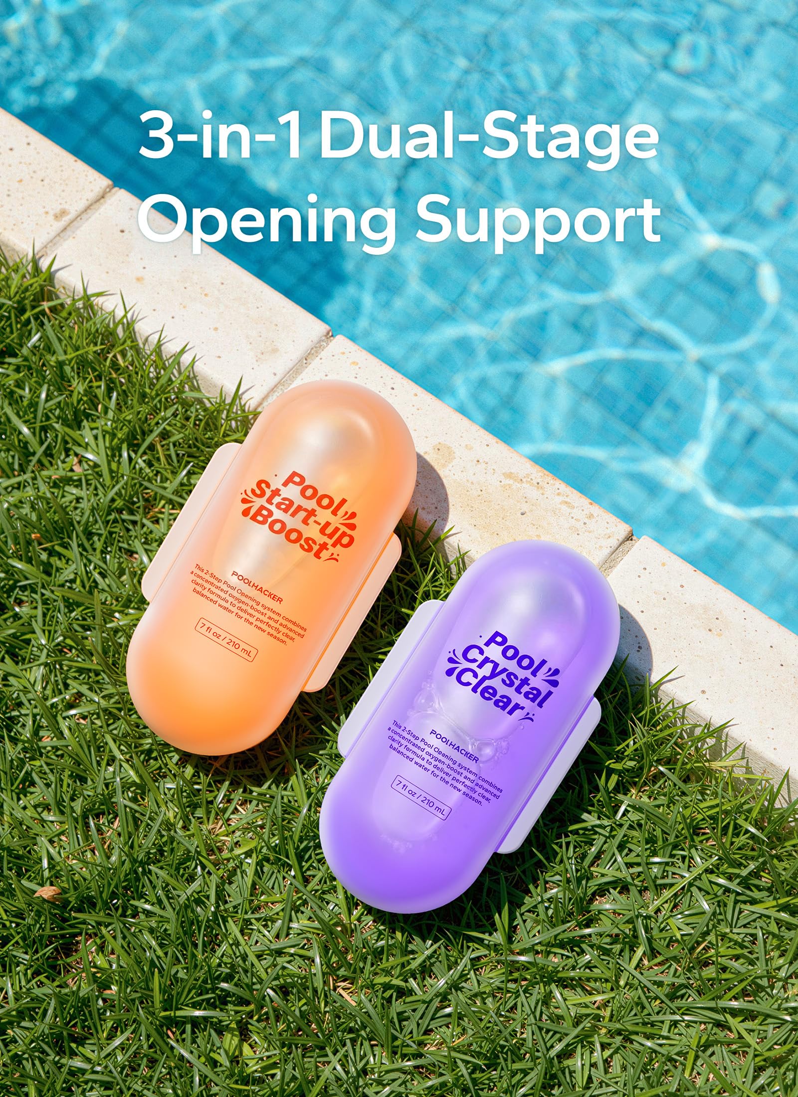 POOLHACKER plant-based design label emphasizes eco-friendly start-up.