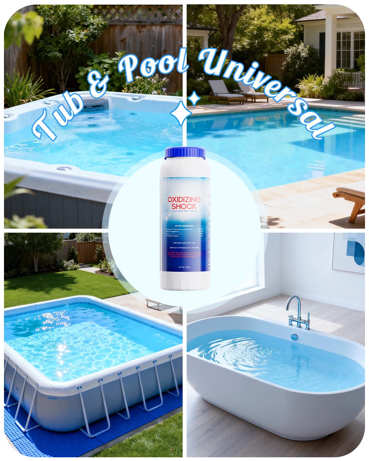 POOLHOUR water-clarity closeup shows extended clean enjoyment after use.