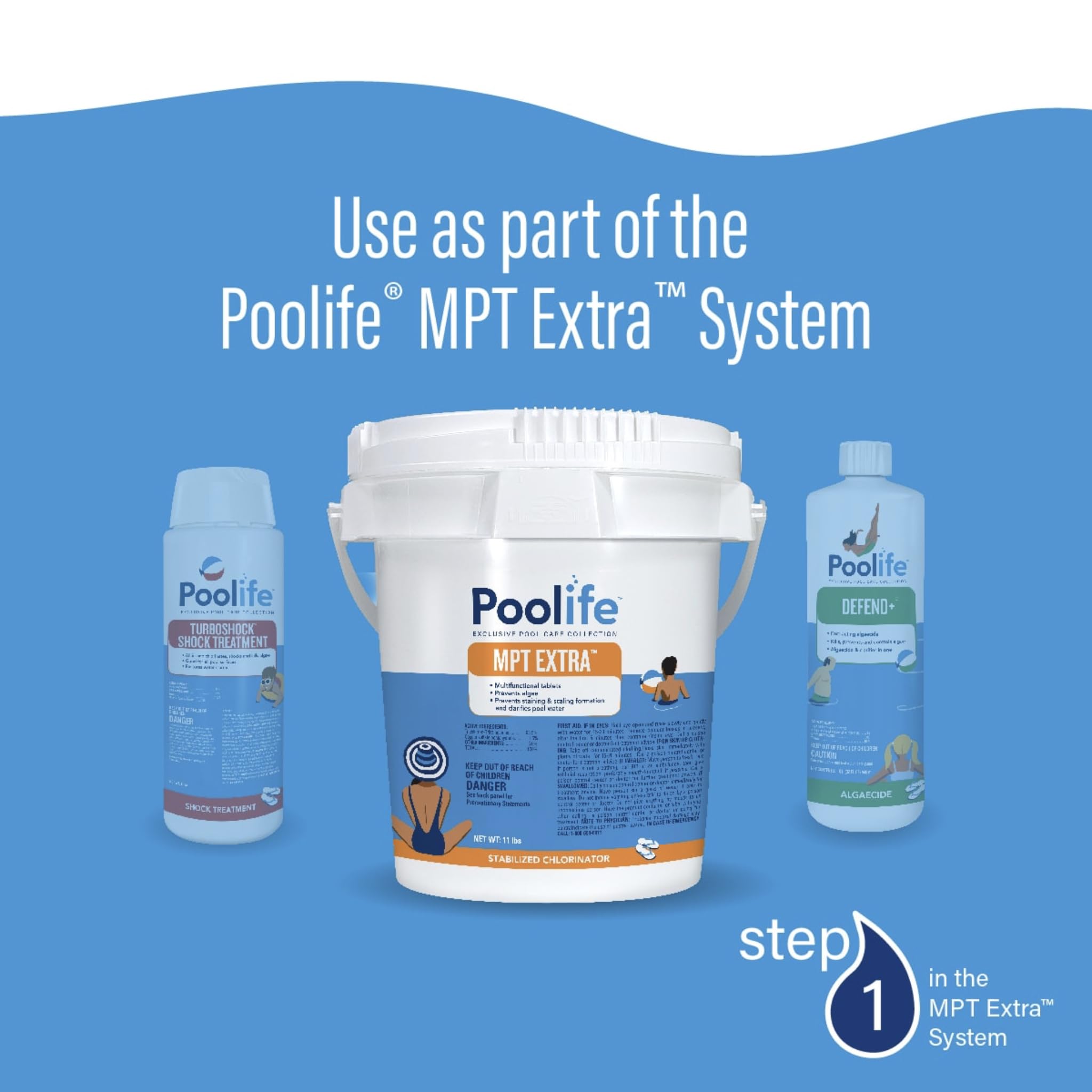 Poolife MPT Extra helps prevent algae growth for cleaner pool surfaces