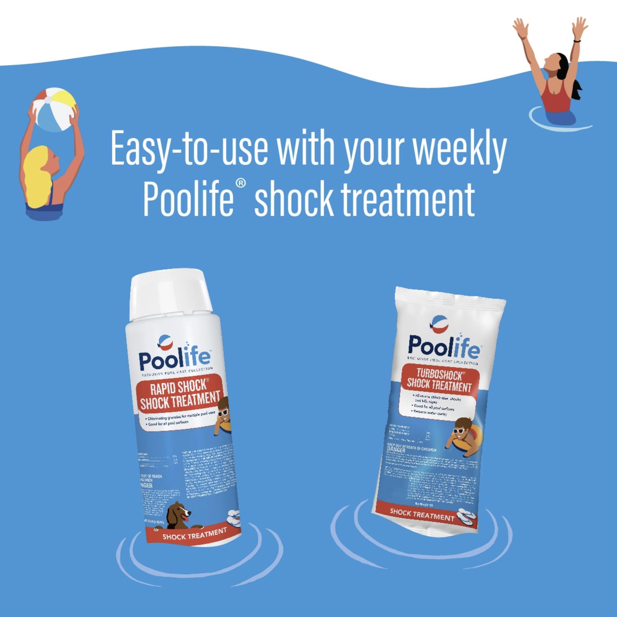 Poolife 25 lb bag packaging for large pools.