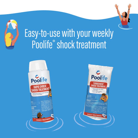 Poolife 25 lb bag packaging for large pools.