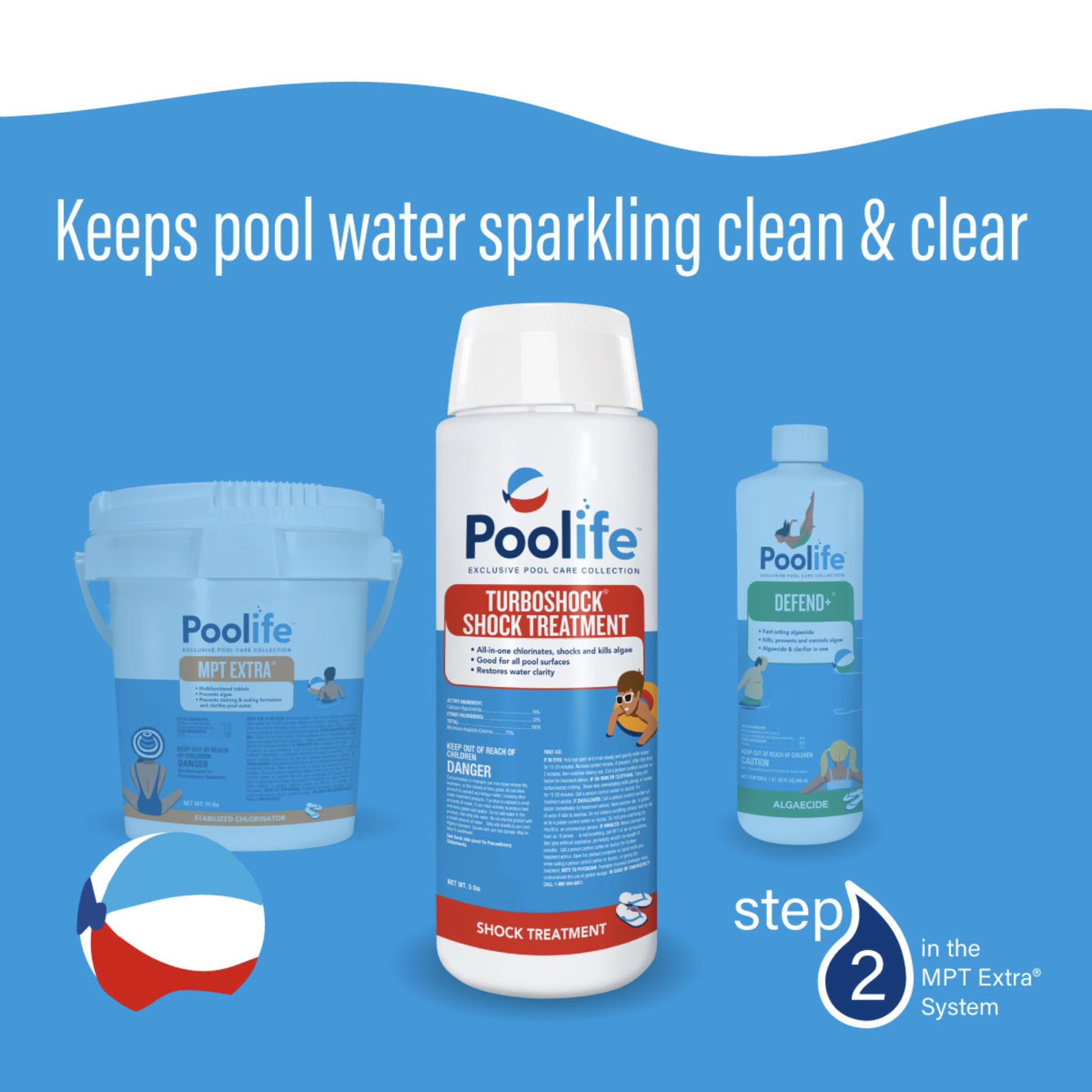 Poolife TurboShock provides an all-in-one solution for chlorination and oxidation.