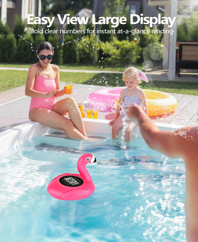PoolLeader flamingo design adds playful style to pools, spas, and hot tubs.
