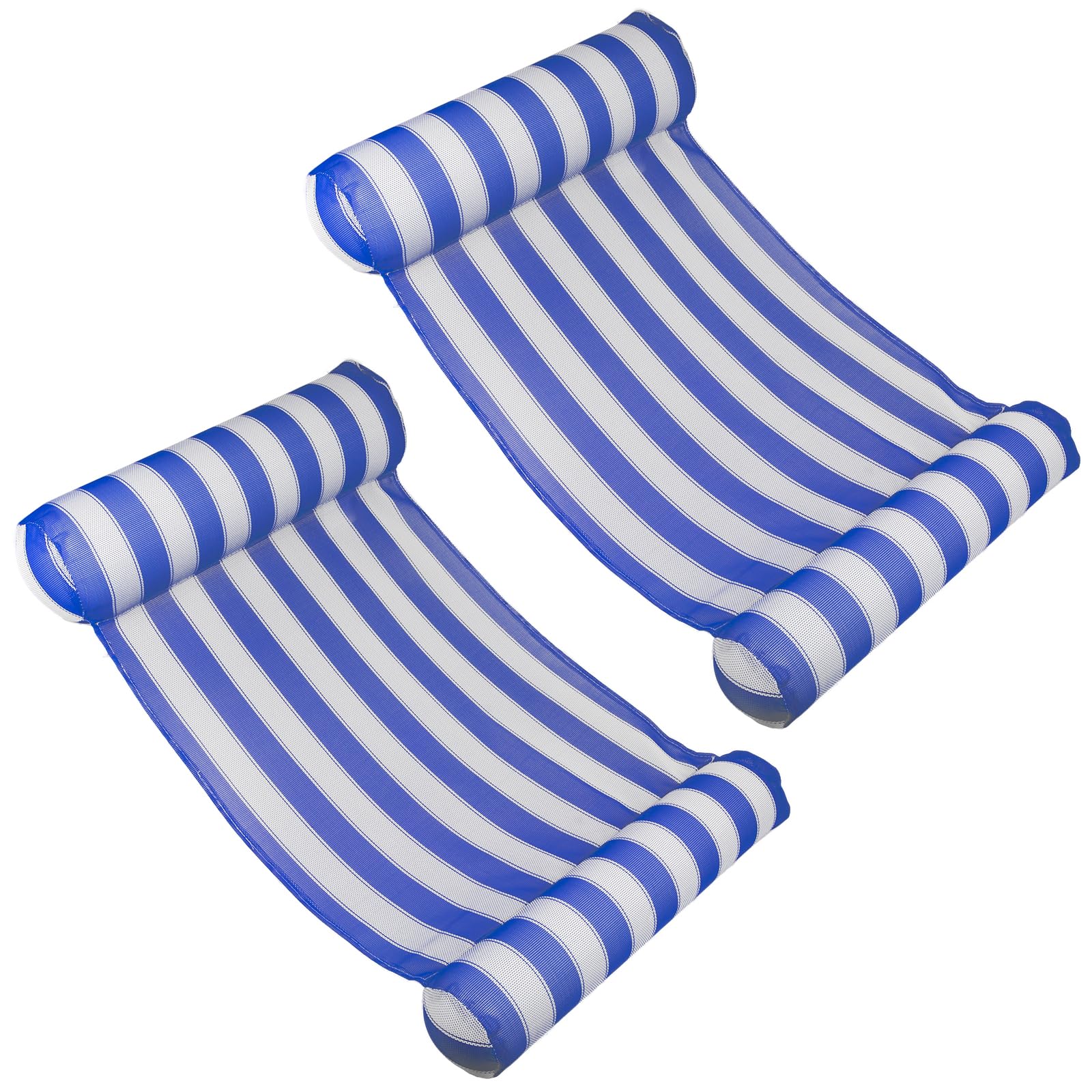 Poolmaster 2-pack water hammock blue set for poolside relaxation