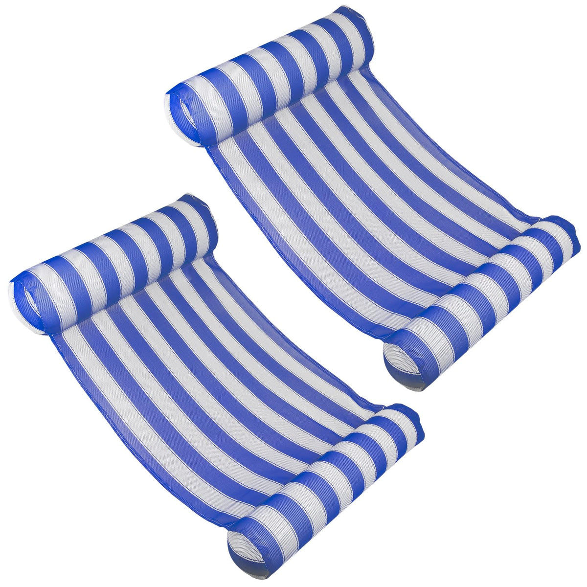 Poolmaster 2-pack water hammock blue set for poolside relaxation