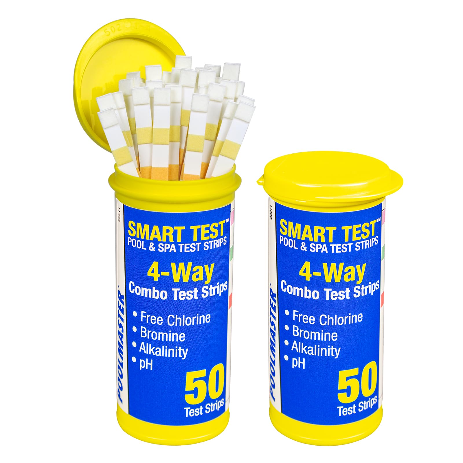 Poolmaster 22200 smart 4-way strips in packaging for quick pool maintenance