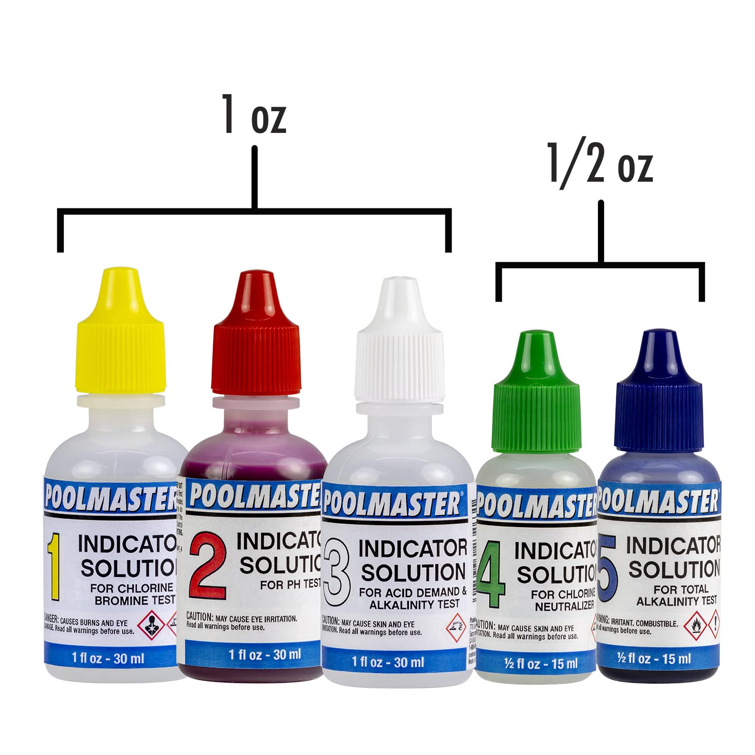 Poolmaster 22270 clear-view test block with color chips aids accurate color matching.