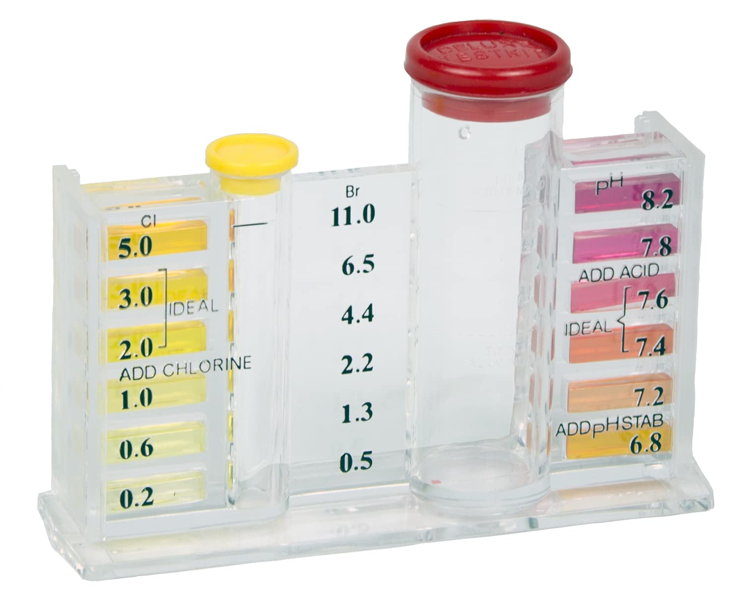 Poolmaster 22270 color chips indicator helps precise interpretation of results.