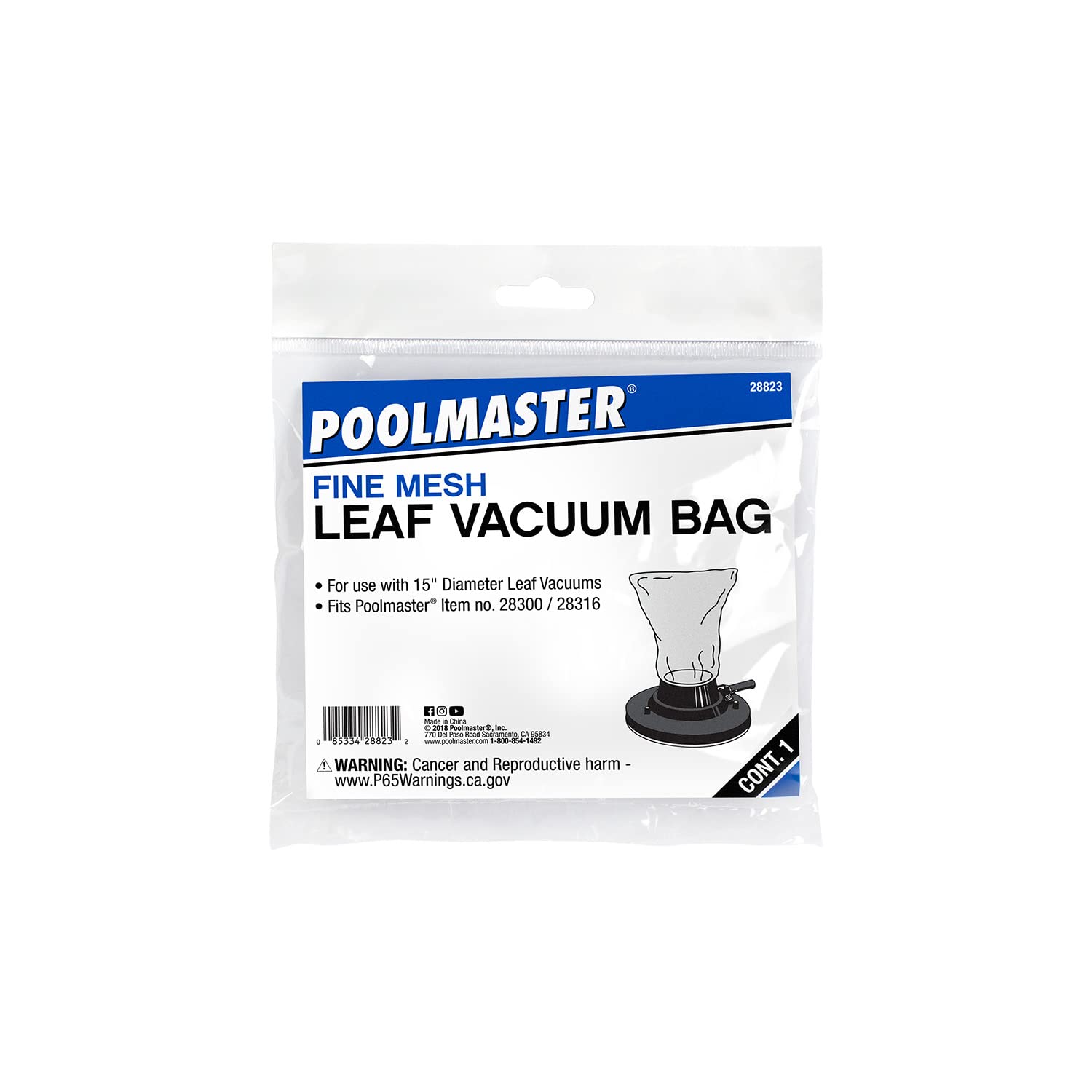 Poolmaster 28316 Premium vacuum attachment compatible with replacement bag
