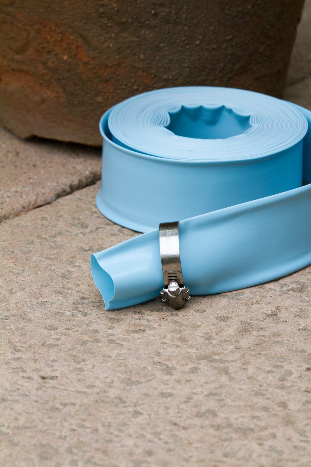 Poolmaster backwash hose fits 1-1/2-inch fittings for reliable pool maintenance.