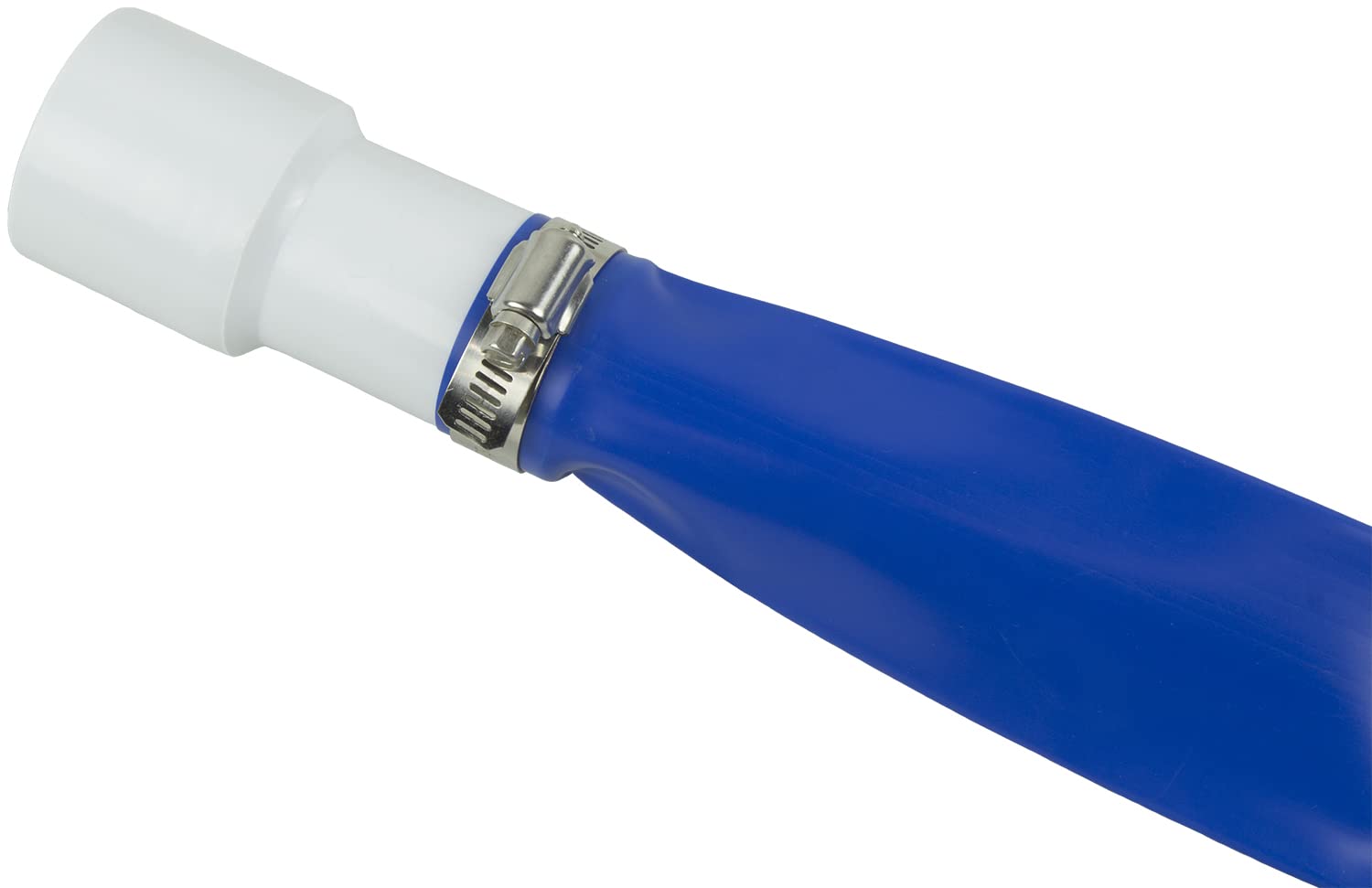 Poolmaster backwash hose vinyl detail shows heavy-duty construction for harsh weather.