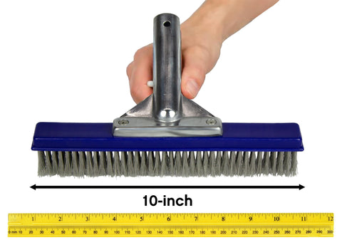 Poolmaster gunite concrete pool brush designed for walls stairs and floors