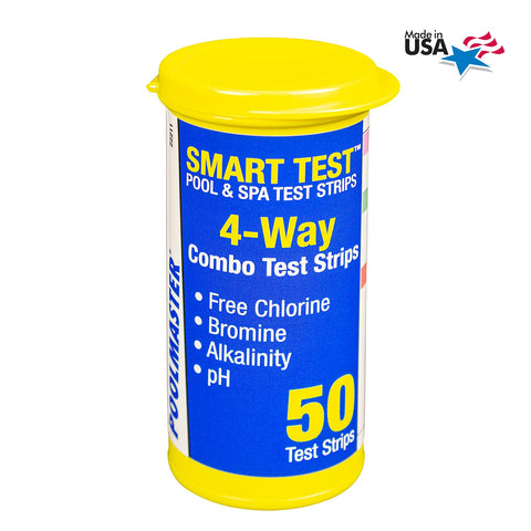 Poolmaster no-bleed-pads design ensures clear readings on strips.