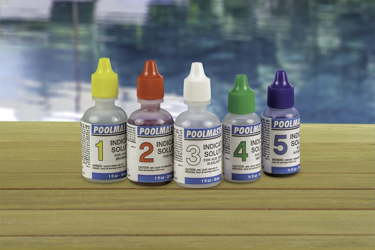 Poolmaster replacement solution 3 bottle supports accurate alkalinity and acid demand readings during testing