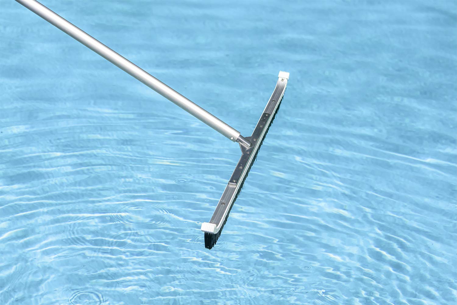 Poolmaster bristles are safe for vinyl fiberglass concrete and other pool materials