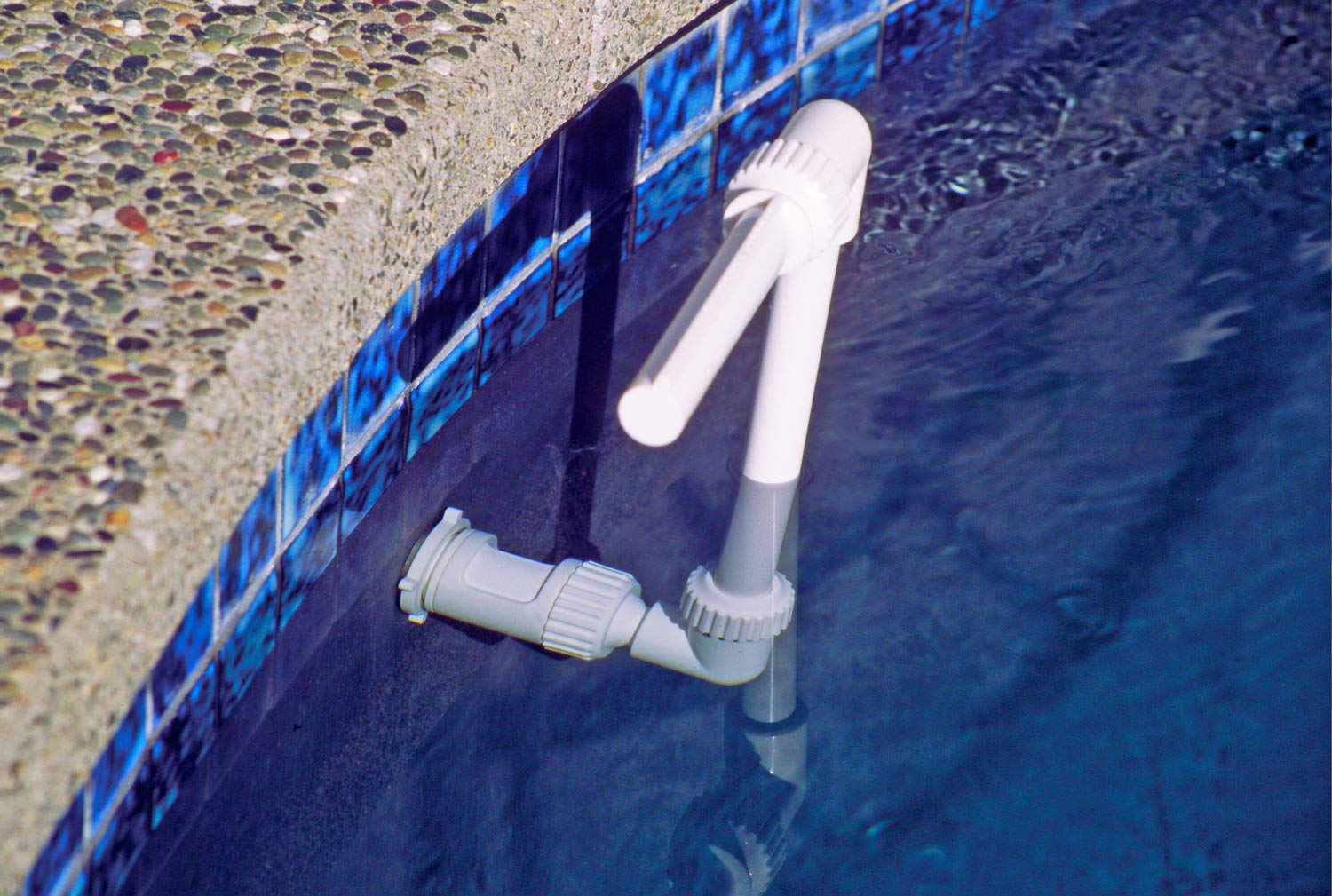 Poolmaster Waterfall spray height adjustable demonstrates customizable pool spray.