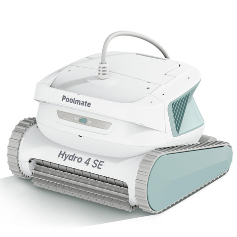 Poolmate Hydro 4SE front view shows compact cleaner design for easy maintenance