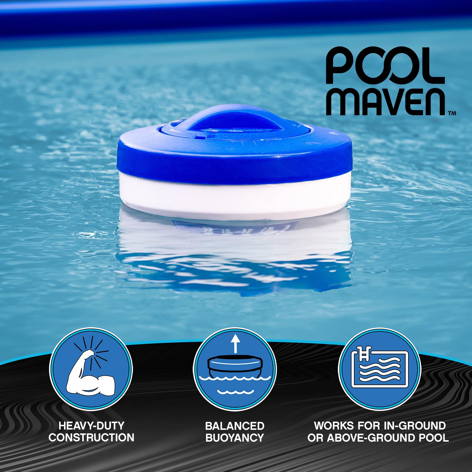 Adjustable flow ring on a Poolmaven dispenser tailoring chlorine output