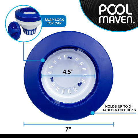 Poolmaven compatible with bromine tablets for flexible sanitation options