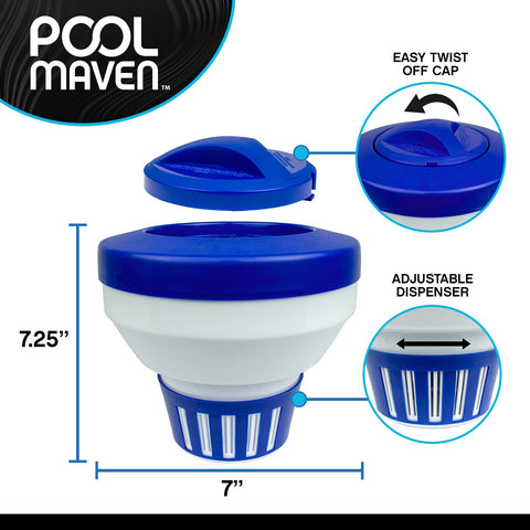 Chemical-resistant Poolmaven unit designed to endure sun and pool chemicals