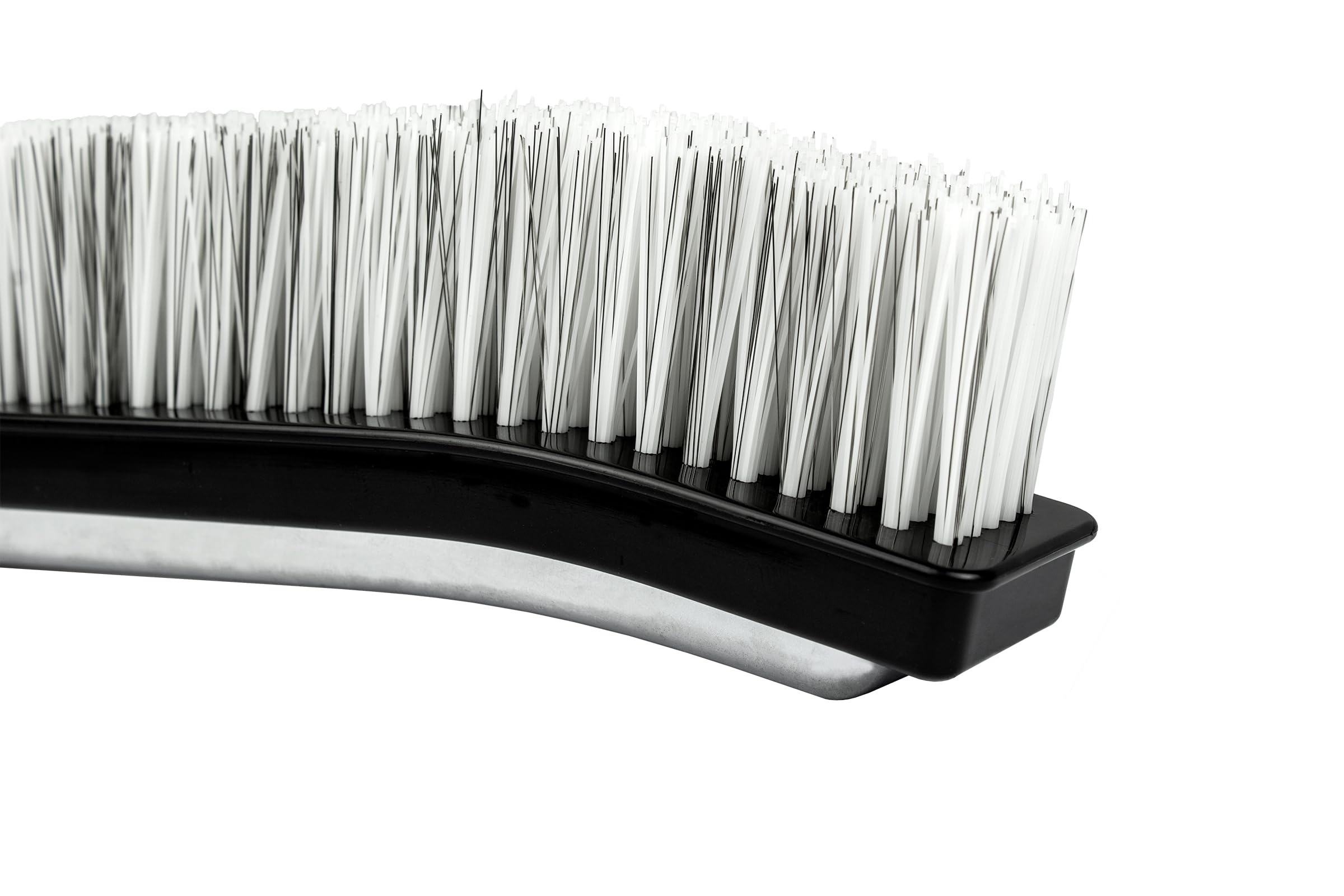 POOLMAVEN brush connects to a standard pole with a one quarter inch connector.
