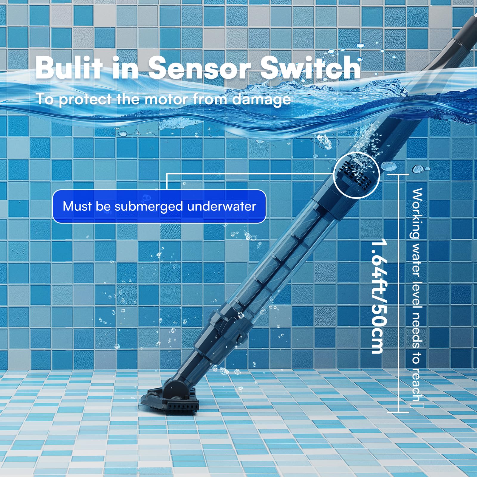 PoolMr Handheld Spa Vacuum with dual brush heads targets floors and corners