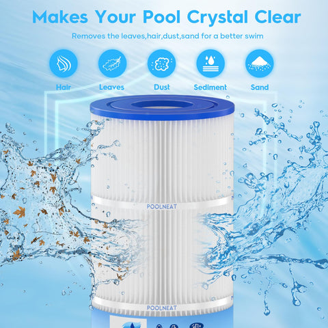 Poolneat CCP420 trilobal fiber technology enhances filtration capacity and longevity