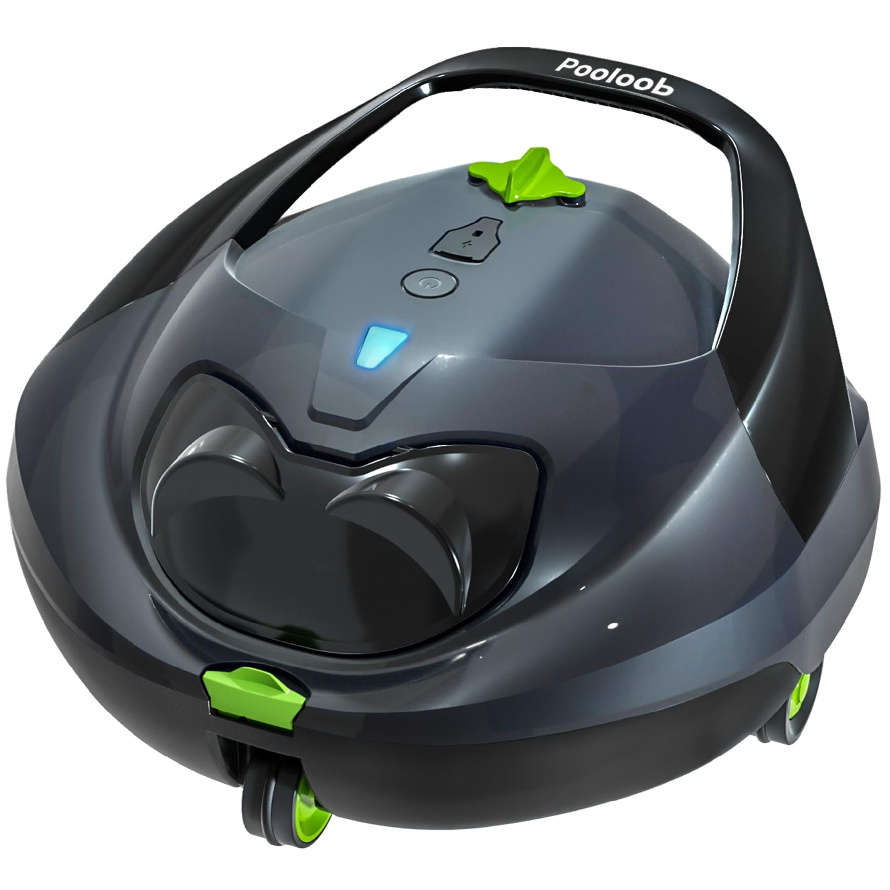 Pooloob PF1 cleaner in pool showing cordless cleaning for daily use
