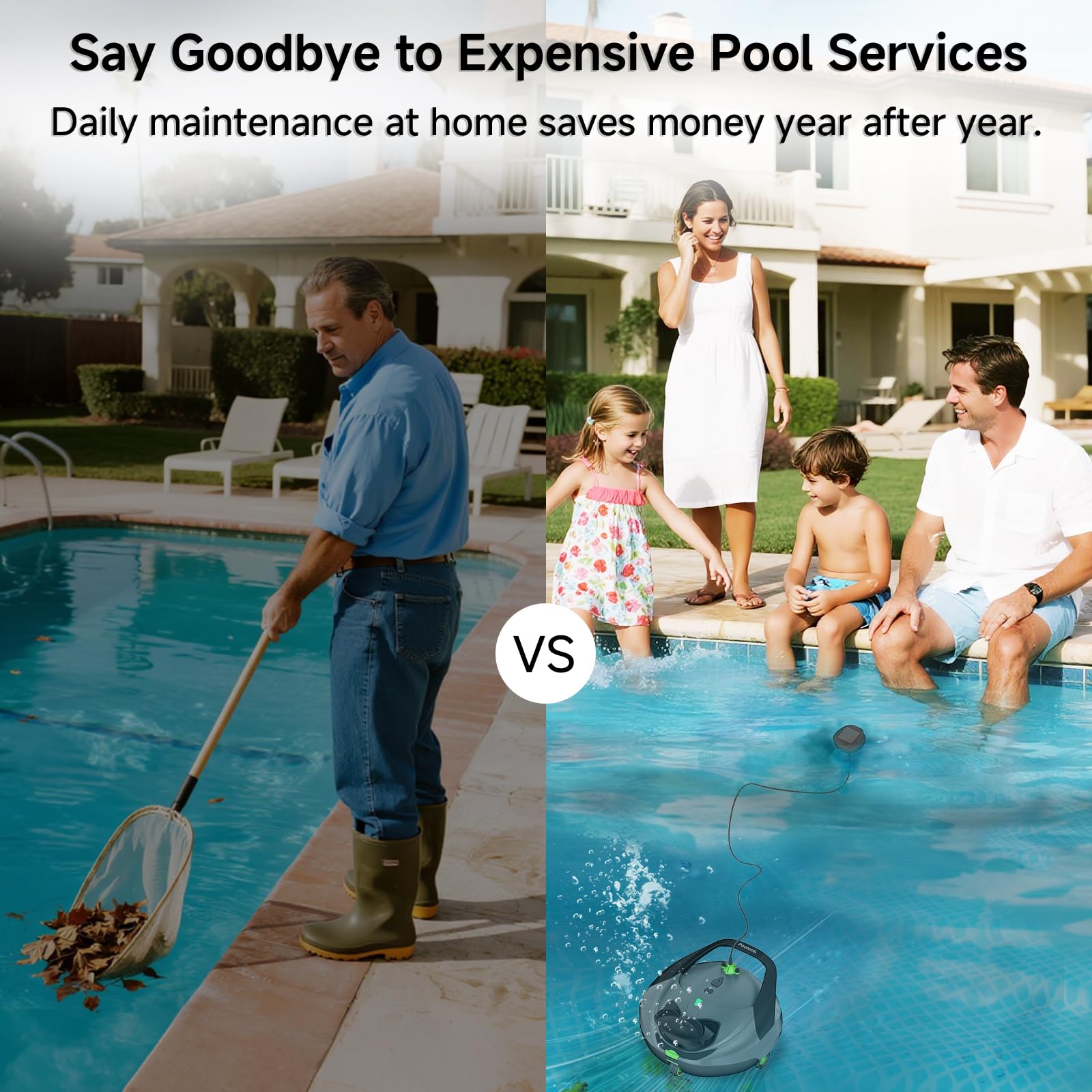 Pooloob PF1 flat bottom design suitable for level pools