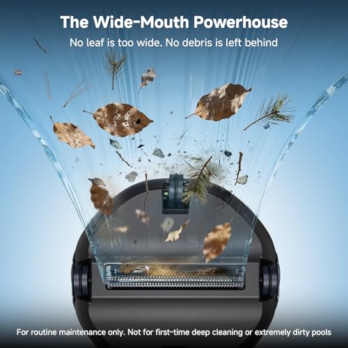 Pooloob PF1 triple filtration system traps particles for clearer water.